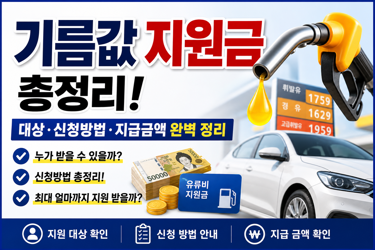 유류비 지원금 고유가 지원금