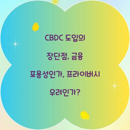 CBDC 도입의 장단점: 금융 포용성 vs 프라이버시 우려