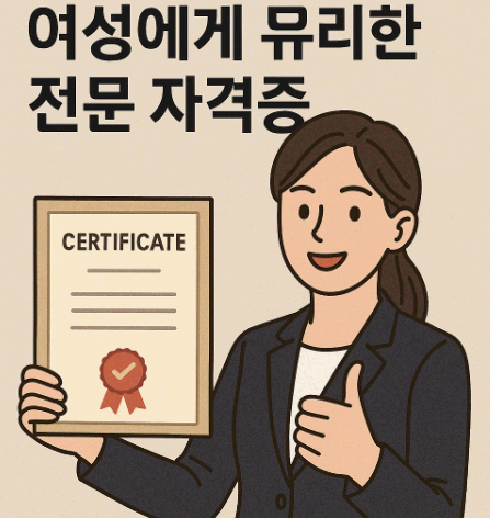 여성에게 유리한 전문 자격증