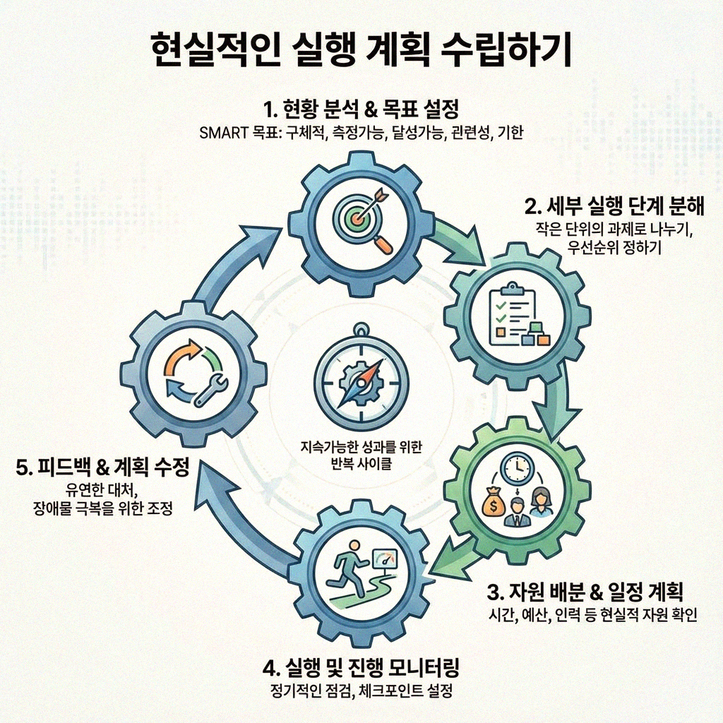 원하는 목표를 이루는 구체적인 실천 순서