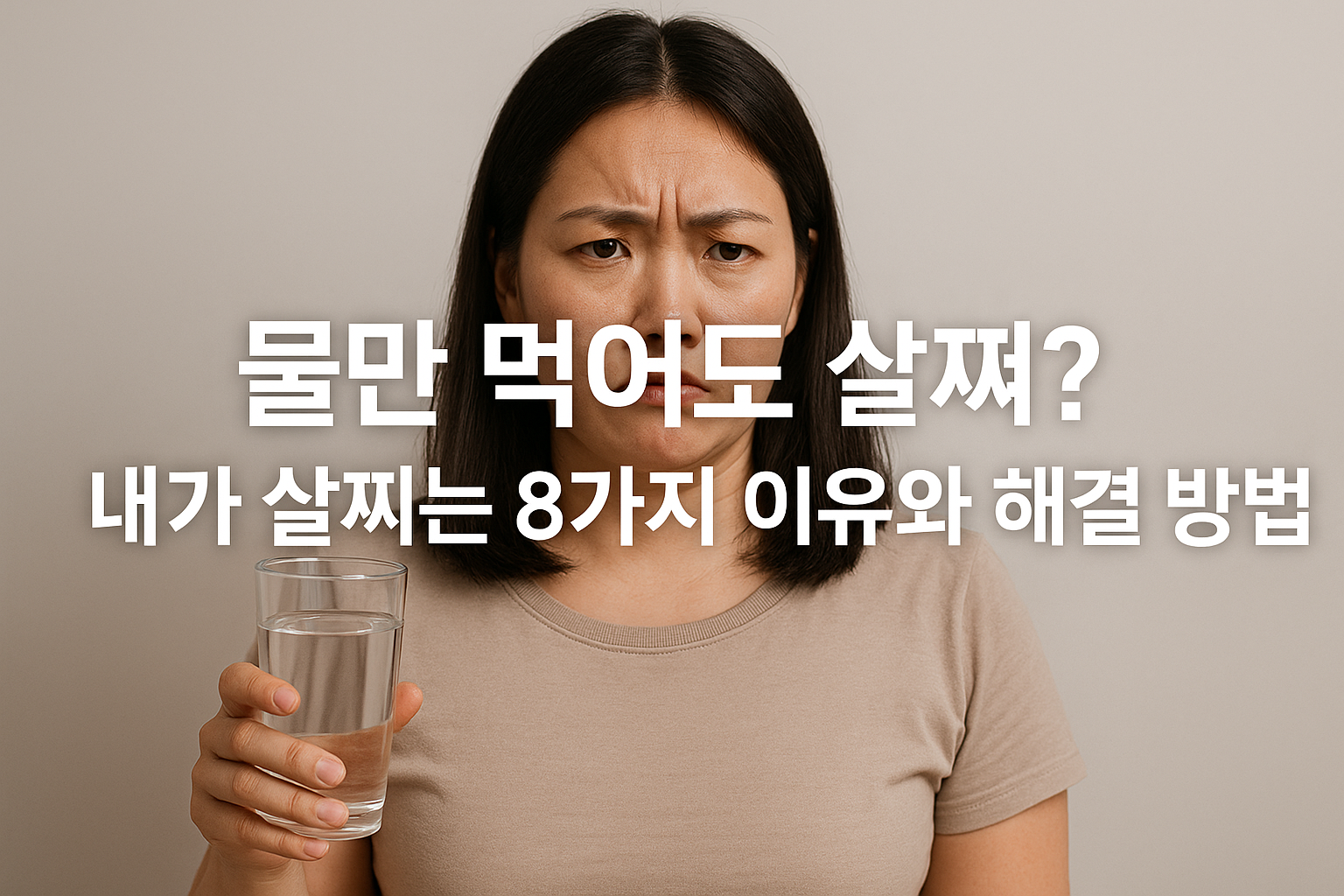 물만 먹어도 살쪄