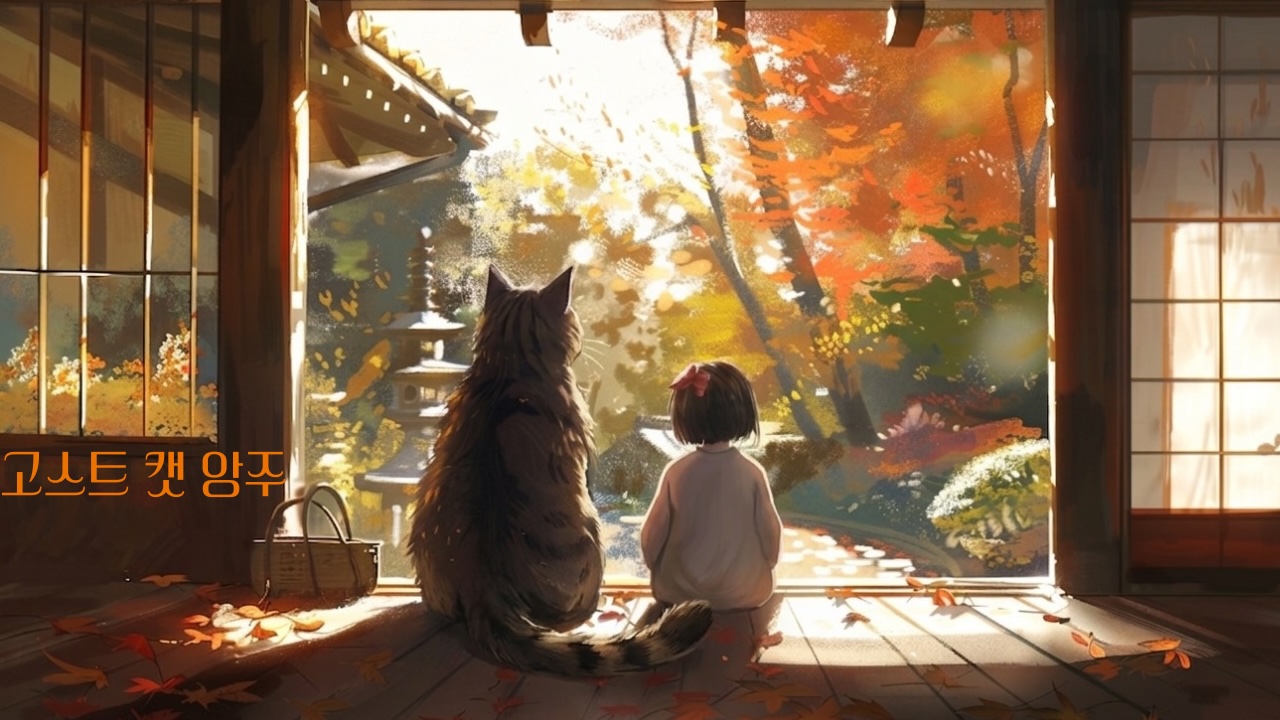 고스트 캣 앙주 애니메이션 리뷰 커스텀 썸네일 앙주와 카린의 뒷모습