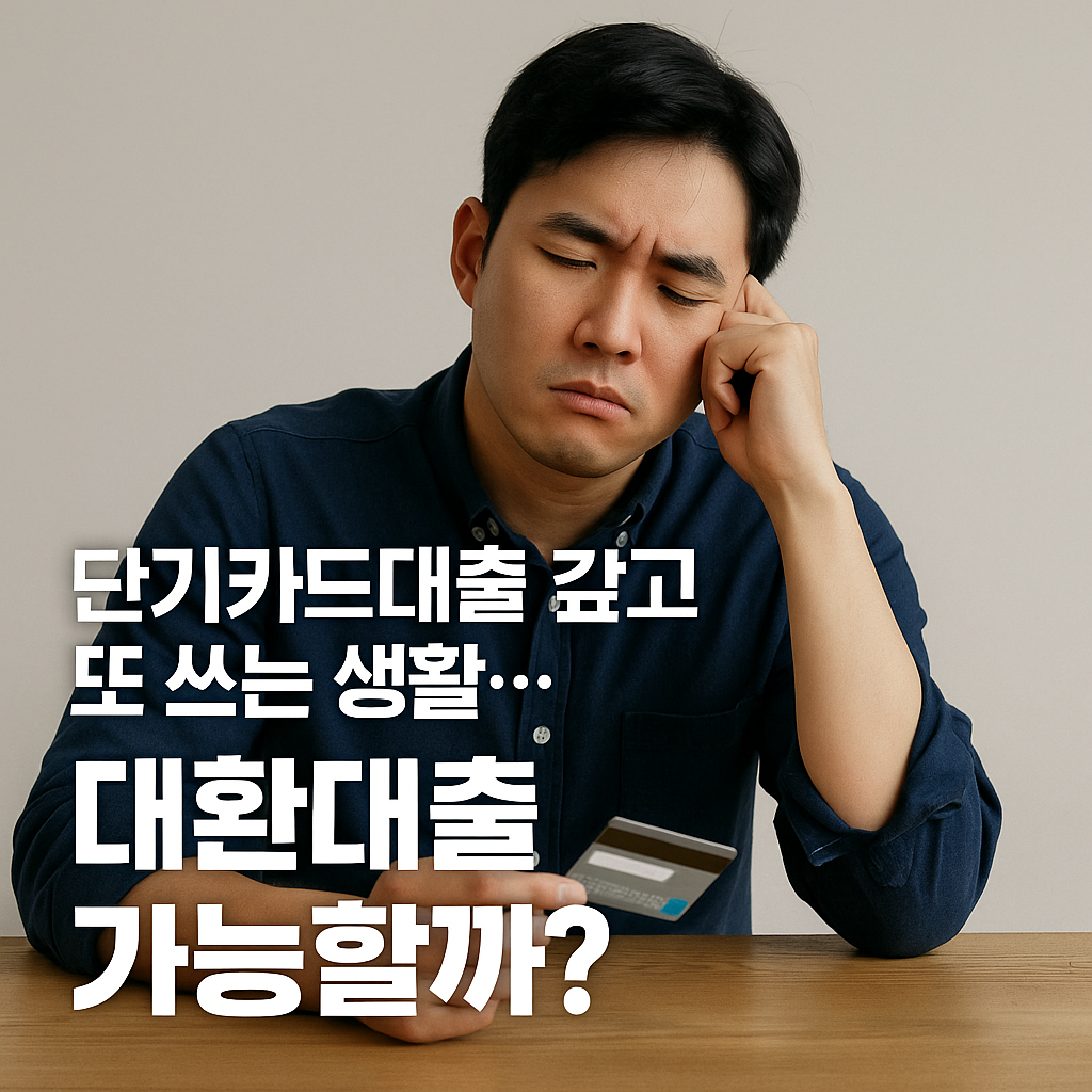 단기카드대출 반복 사용 중이라면 꼭 보세요