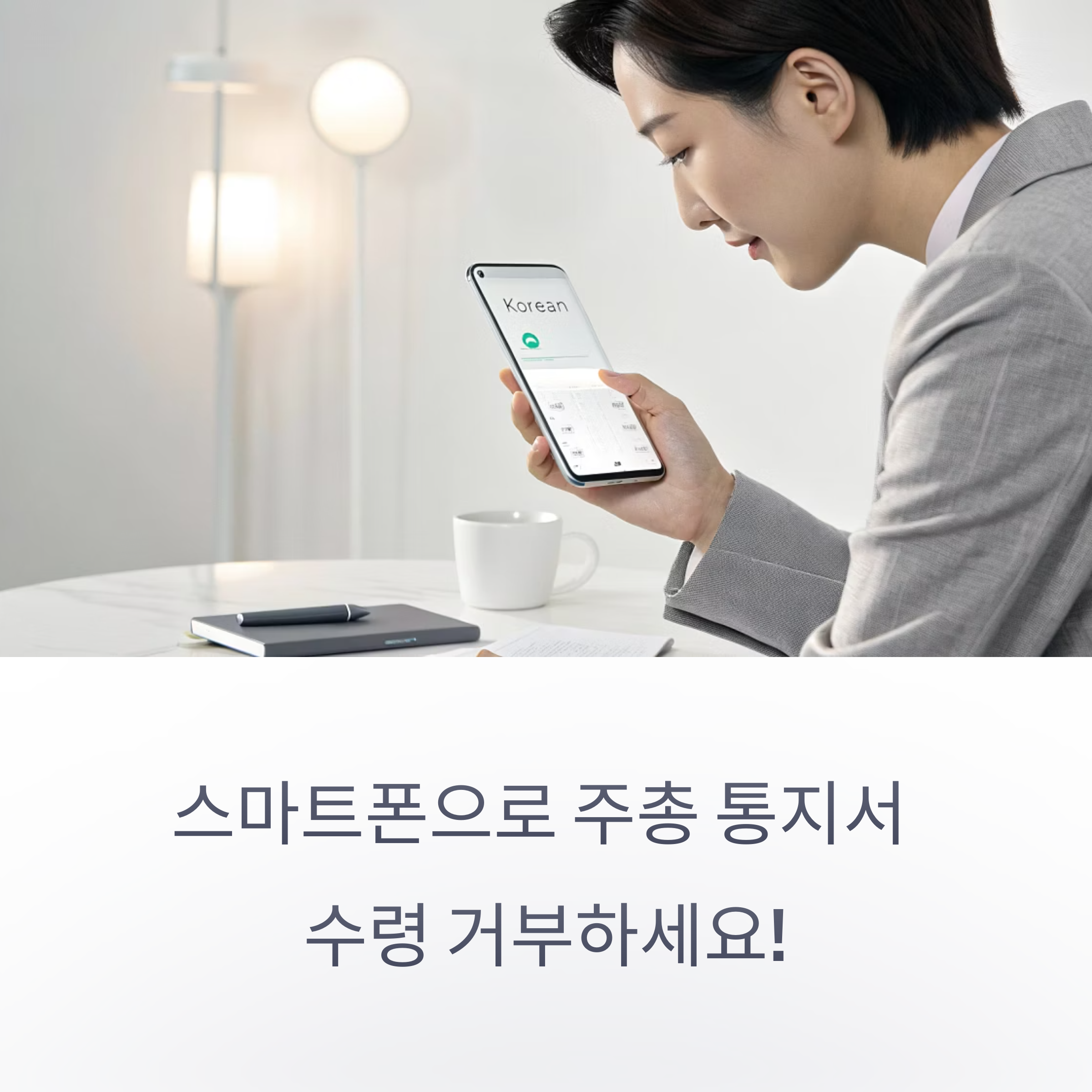 통지서 수령 거부 신청