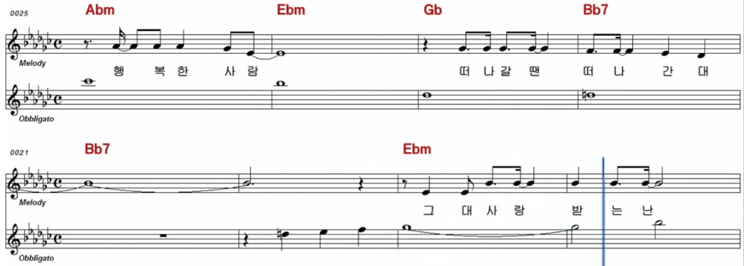 이정희 - 나는 행복한 사람 악보