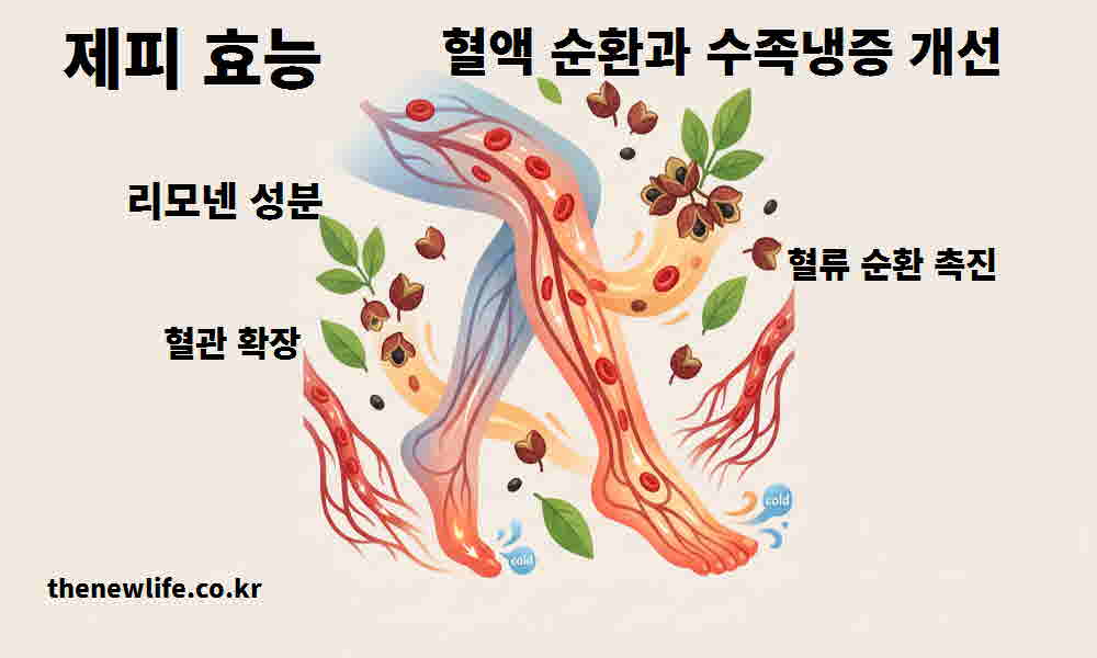 제피 효능 혈액 순환 수족냉증 개선