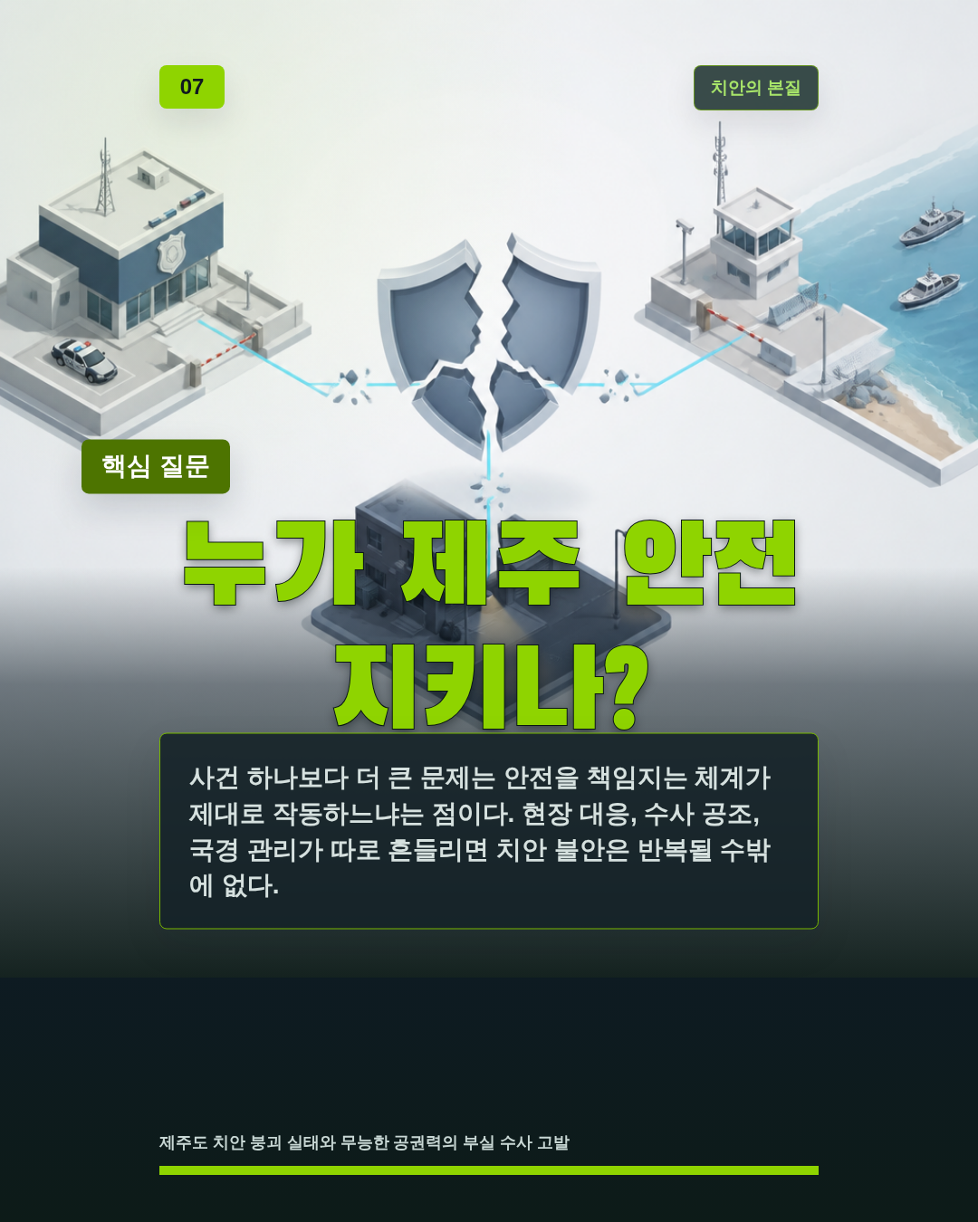 누가 제주 안전 지키나?