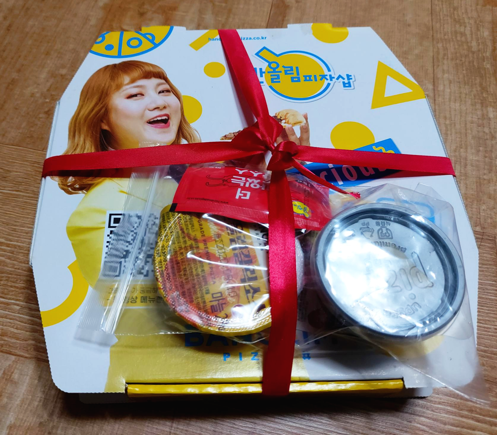 반올림피자샵 피자박스