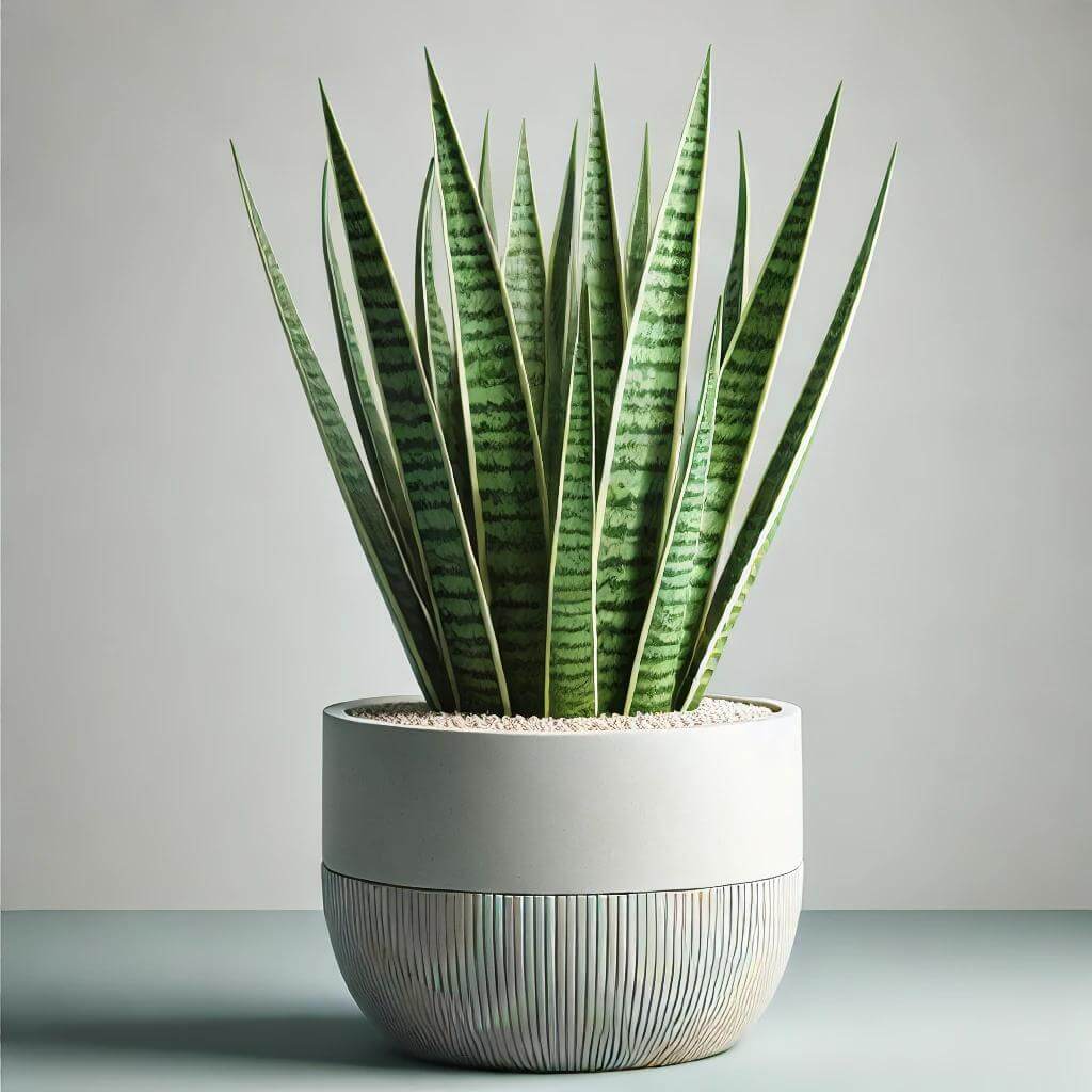 공기 정화 식물 산세베리아 이미지