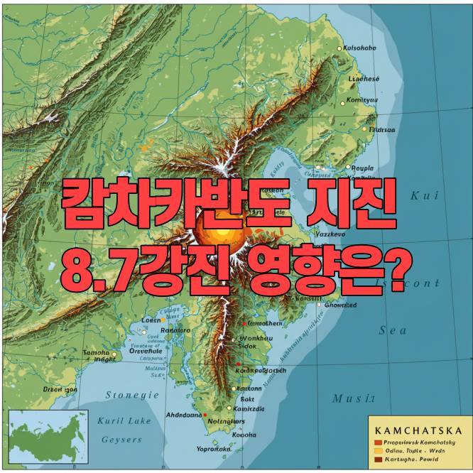 캄차카반도 지진 발생, 규모 8.7 강진, 한국 영향은