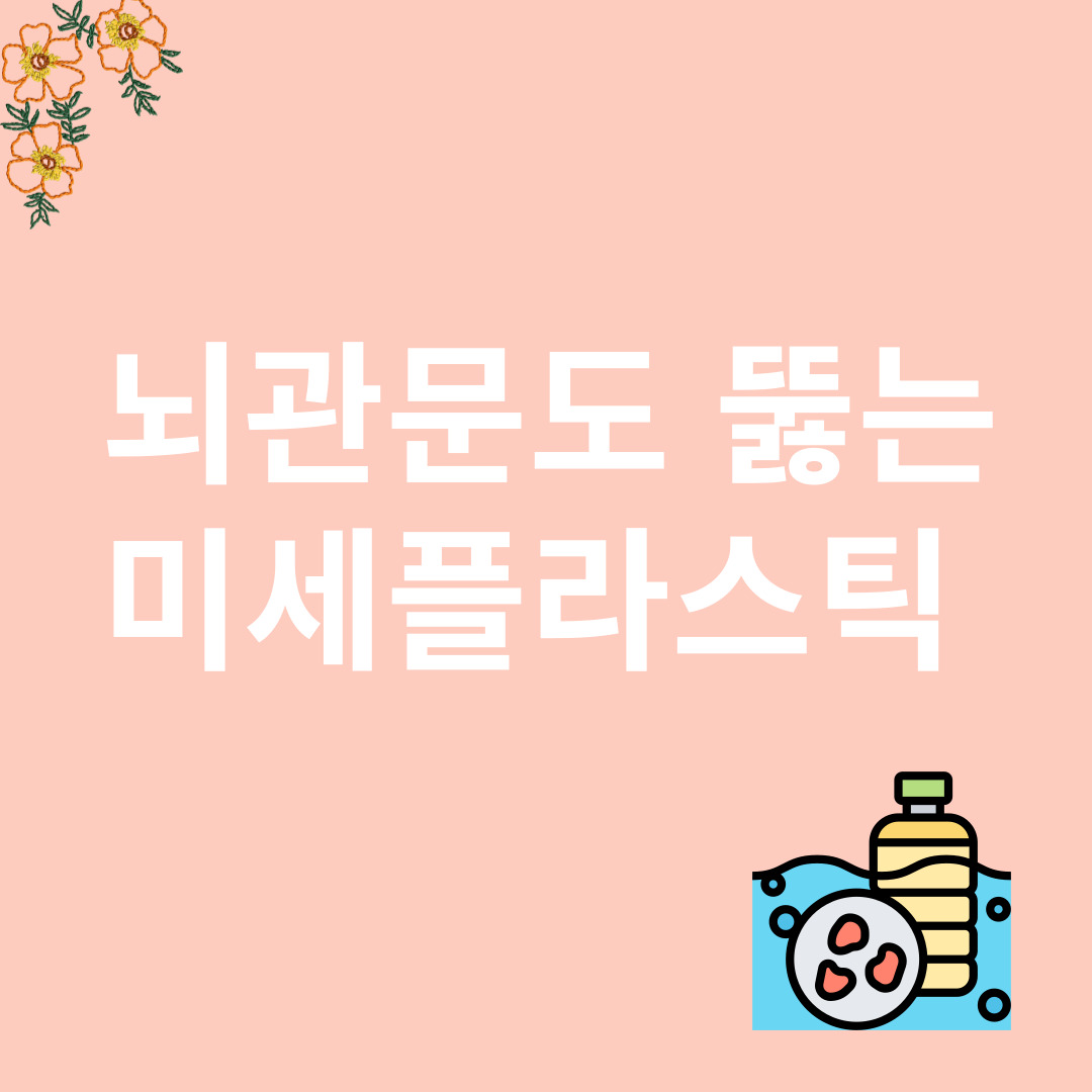 뇌관문과 미세플라스틱과 관련된 이미지