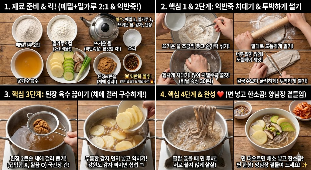 메밀칼국수 황금레시피