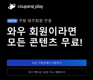 쿠팡플레이 PC 버전 다운로드 방법