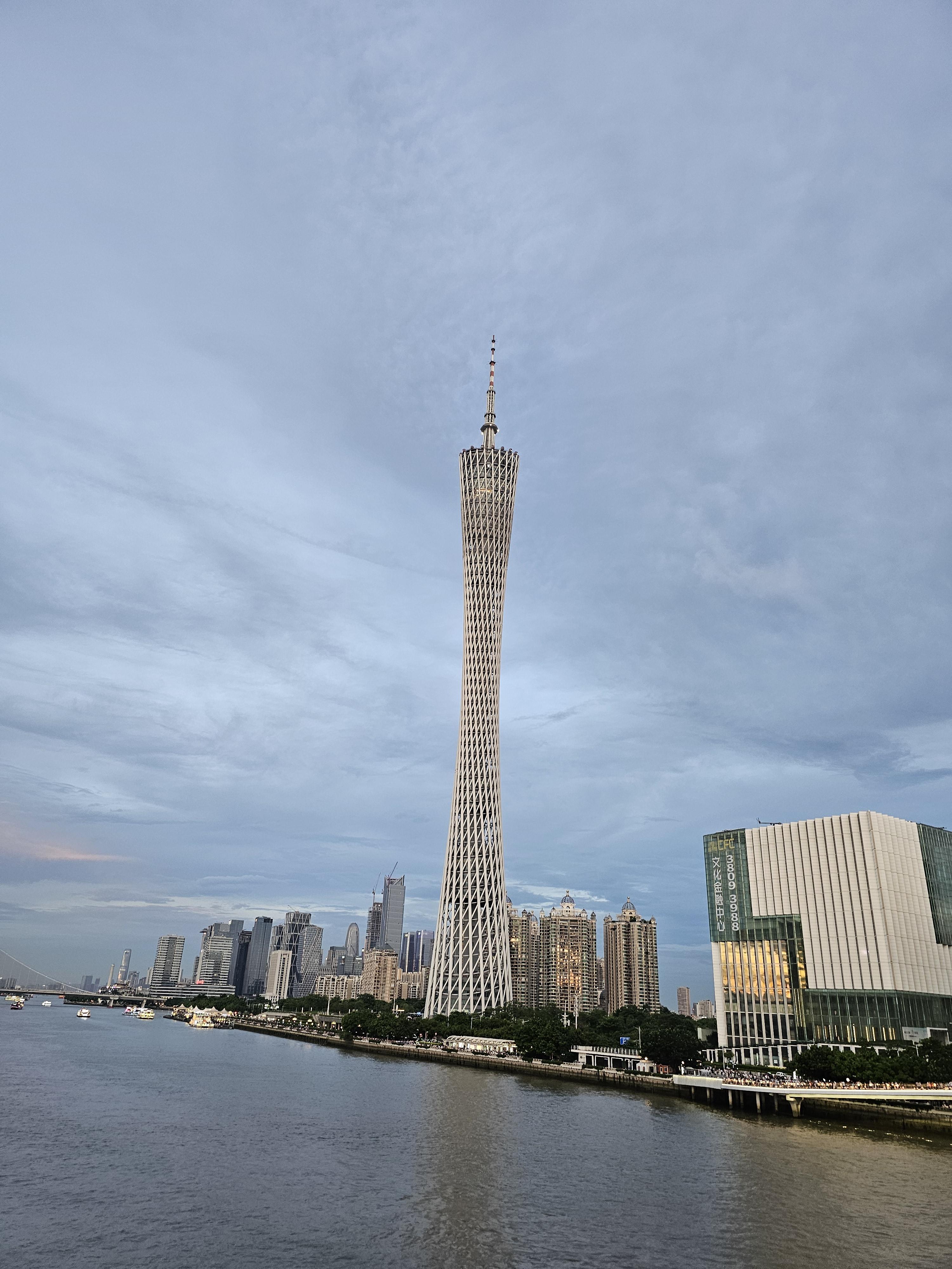 광저우타워 사진 야경