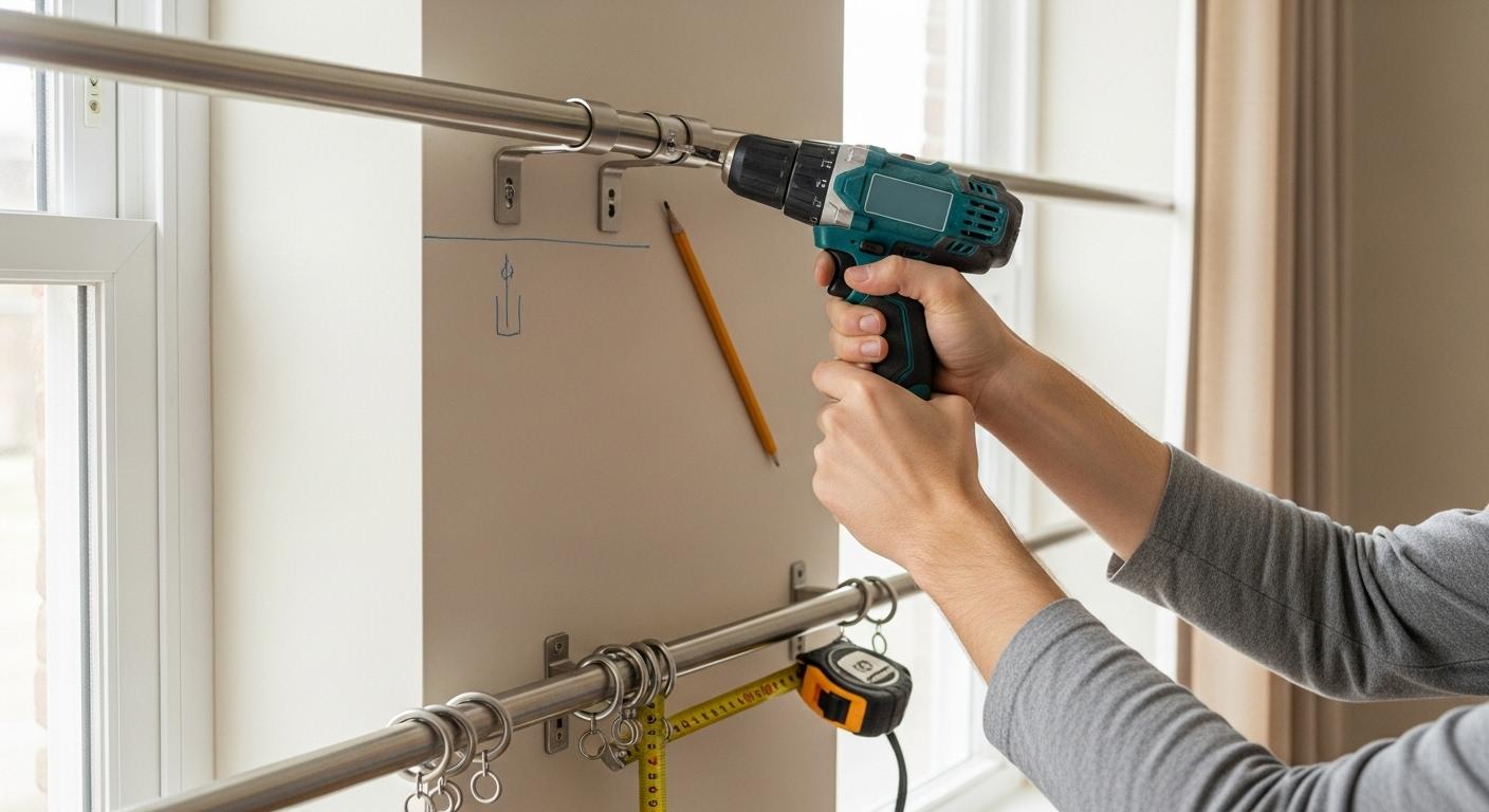 커텐봉 설치 비용