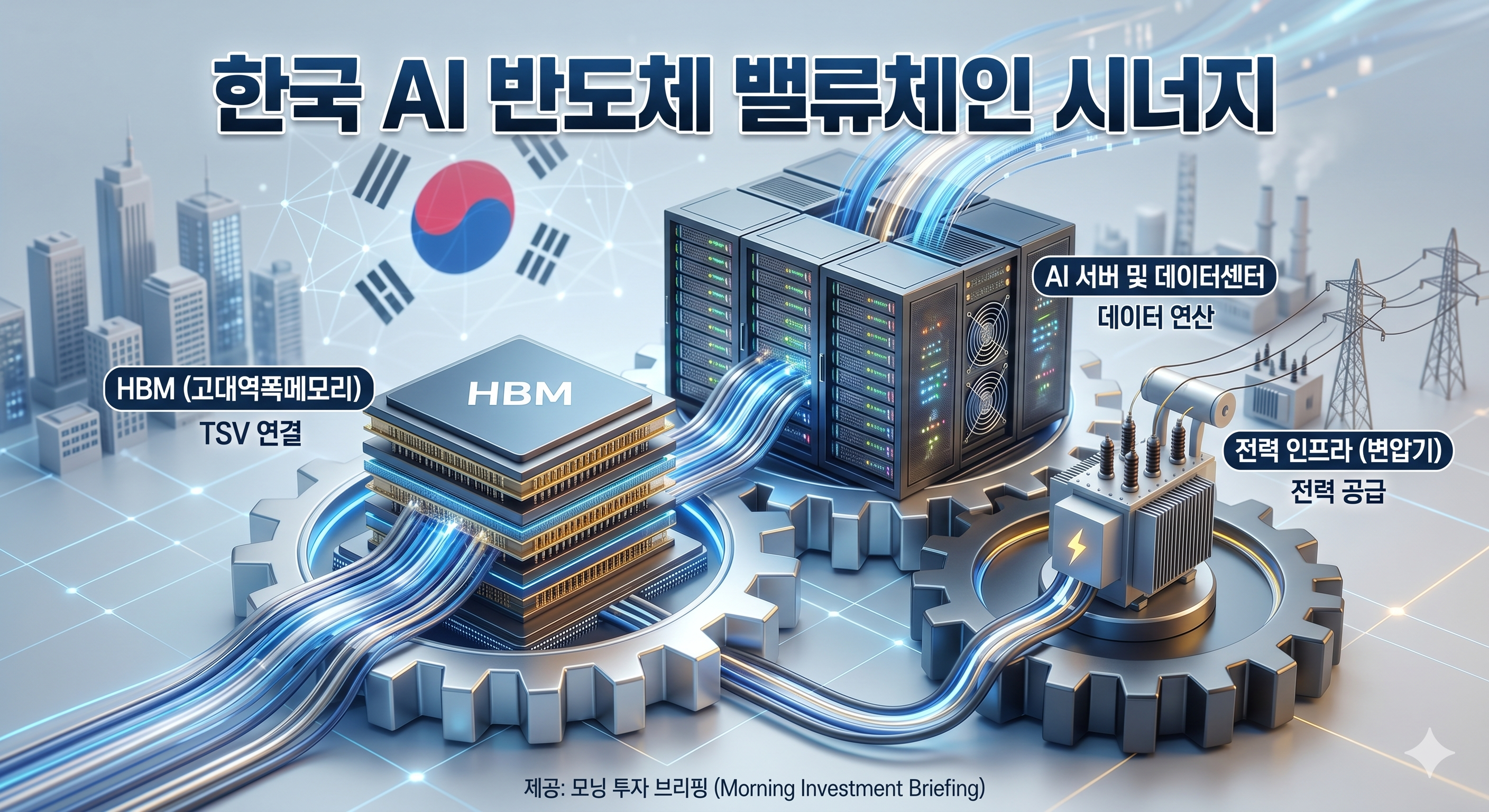 한국 주식 시장 내 HBM 및 반도체 밸류체인 강세 전망