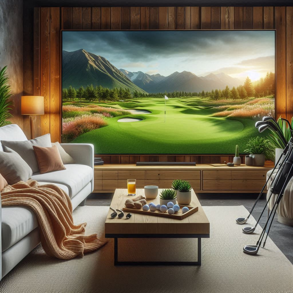 스크린골프장 배경