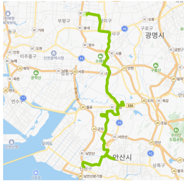 61번-버스-노선도