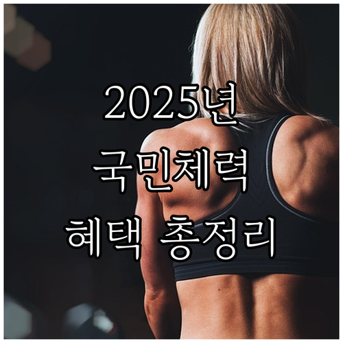 2025 국민체력100 완벽 가이드:..
