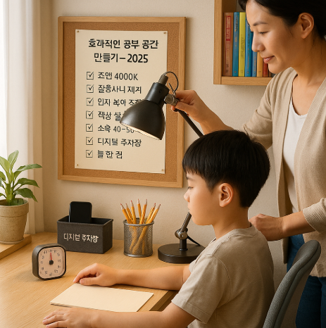 초등학생에게 효과적인 공부 공간 만드는 법 – 2025 가이드