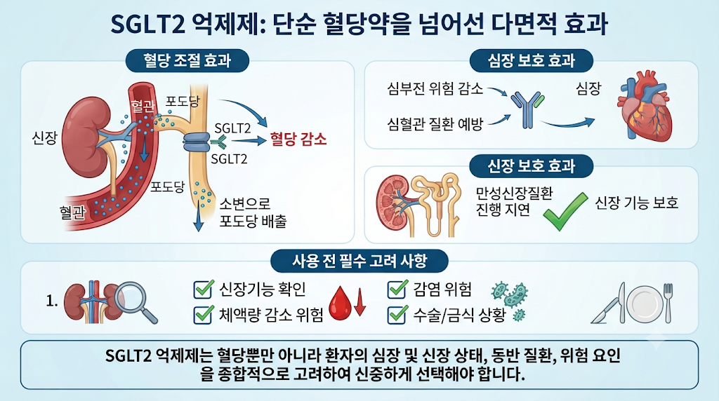 SGLT2 억제제는 단순한 혈당약으로만 보지 않는다