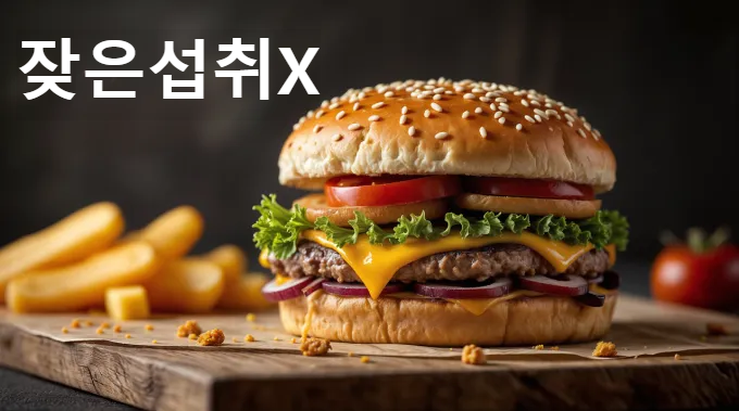 패스트푸드 줄이기