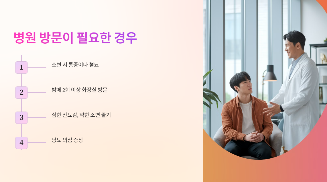 병원 방문이 필요한 경우