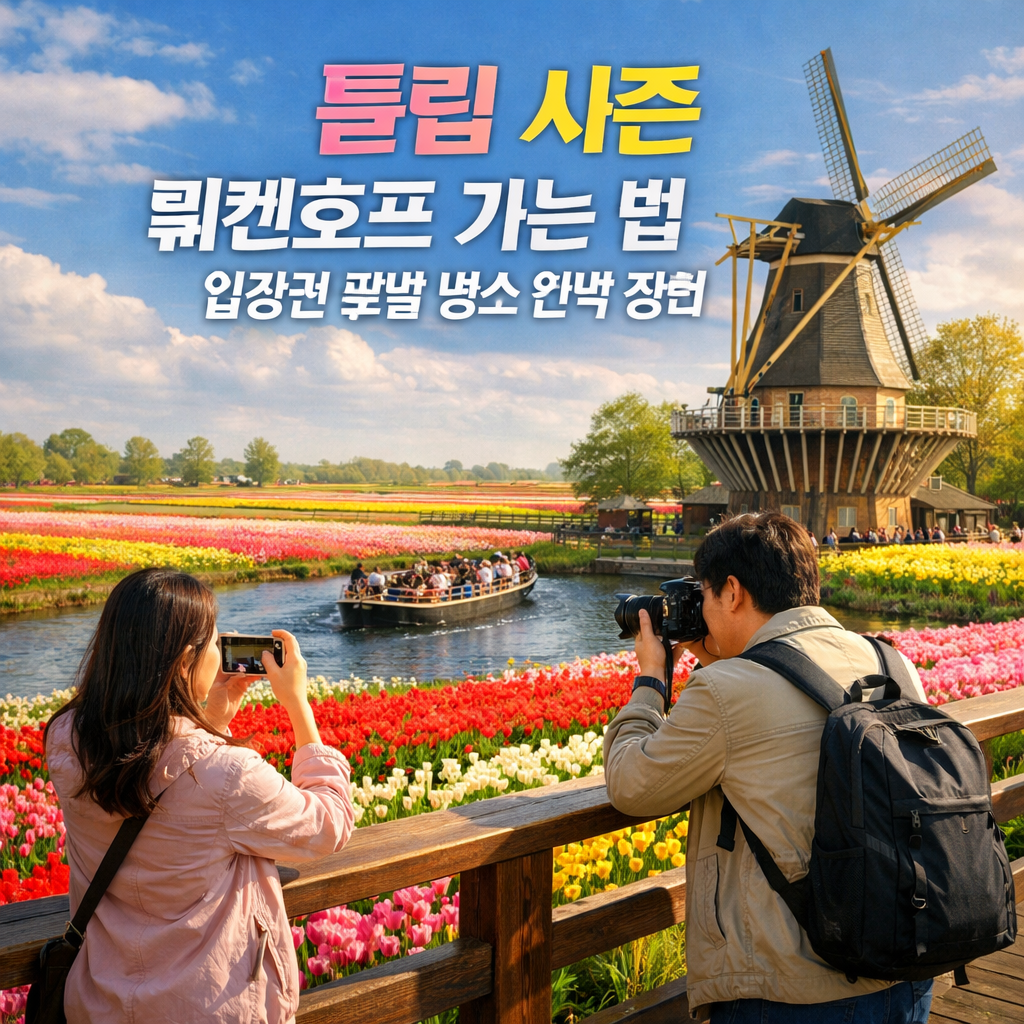 튤립 시즌 쾨켄호프 가는 법 입장권 꽃밭 명소 완벽 정리
