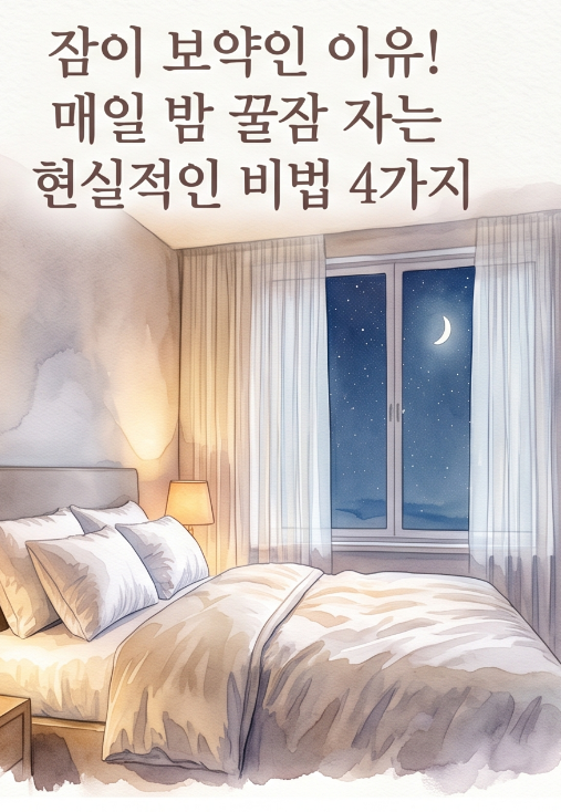 잠이 보약인 이유! 매일 밤 꿀잠 자는 현실적인 비법 4가지