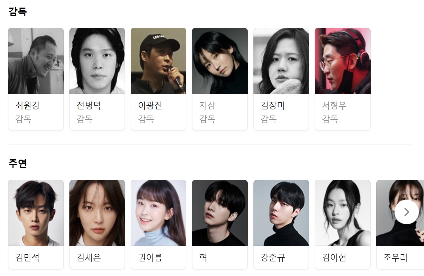 신체모음 영화 출연진