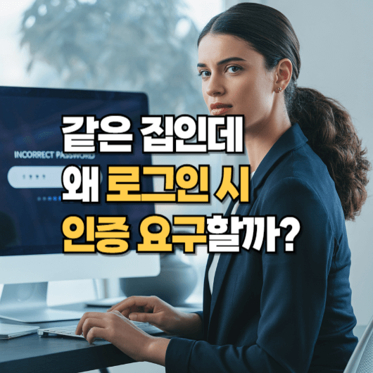 같은 집인데 왜 로그인 시 인증 요구할까?