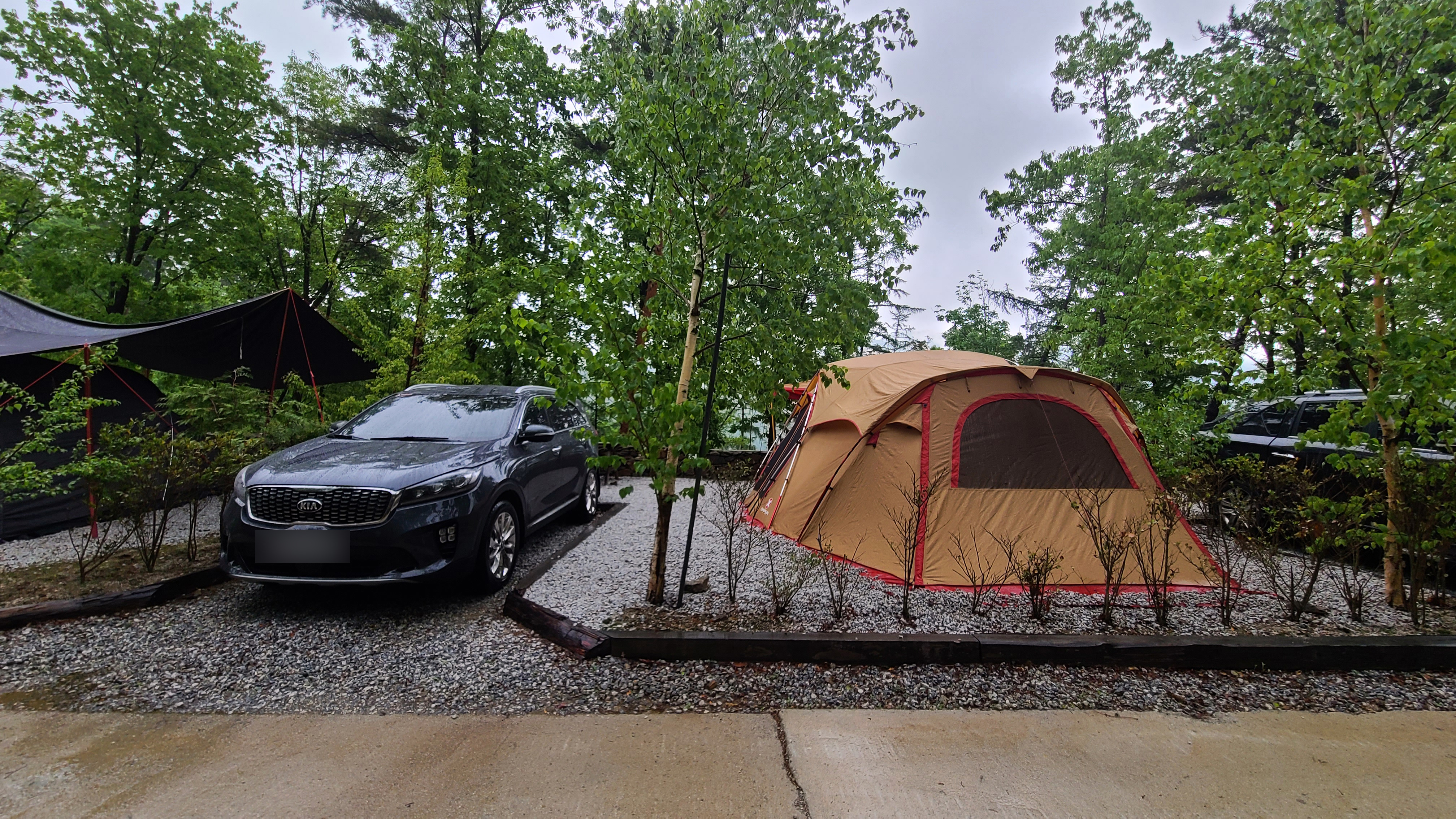 산중 숲속 오토캠핑장