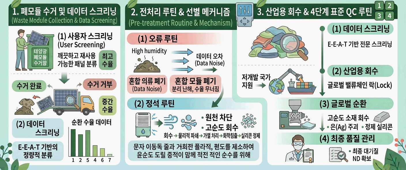 태양광 패널 페기물의 이면