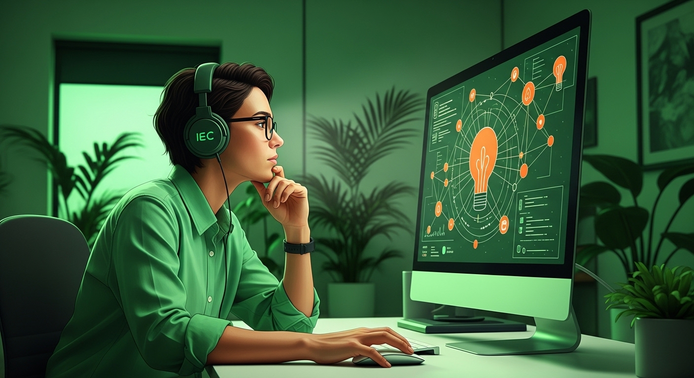 글쓰기 전 창의적 사고를 하는 작가의 모습