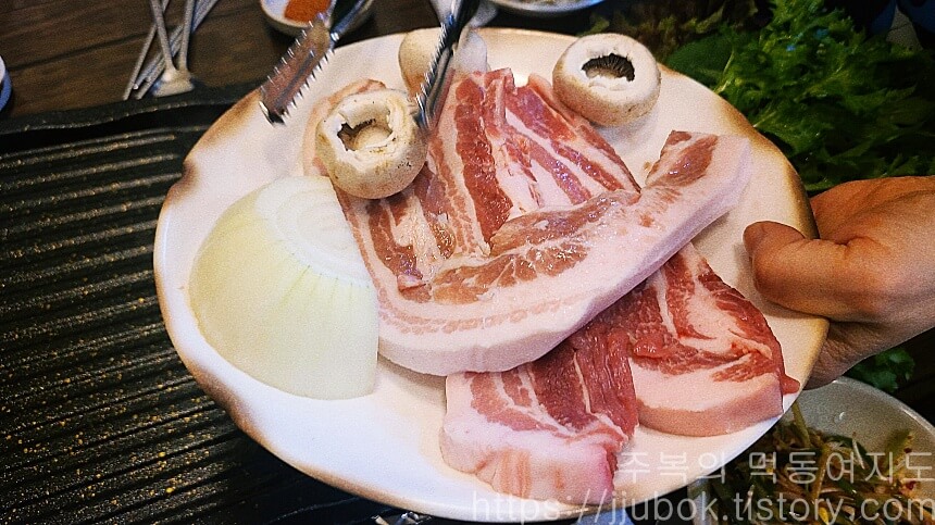 장수골-생삽겹살