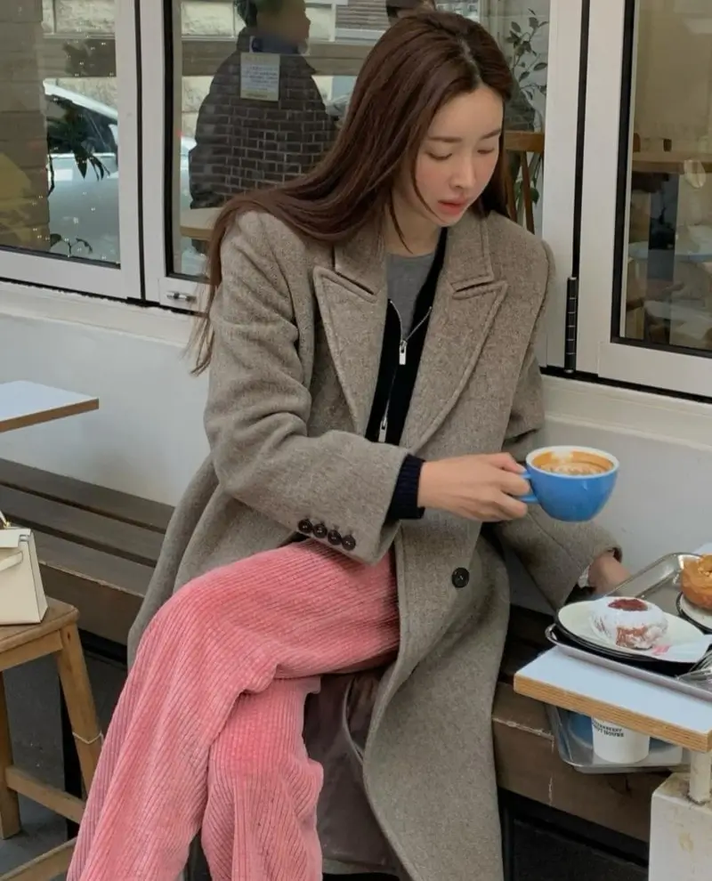 코듀로이 패션 연예인