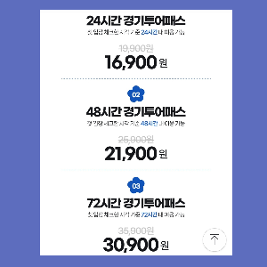 경기투어패스 오픈특가 바로 가기