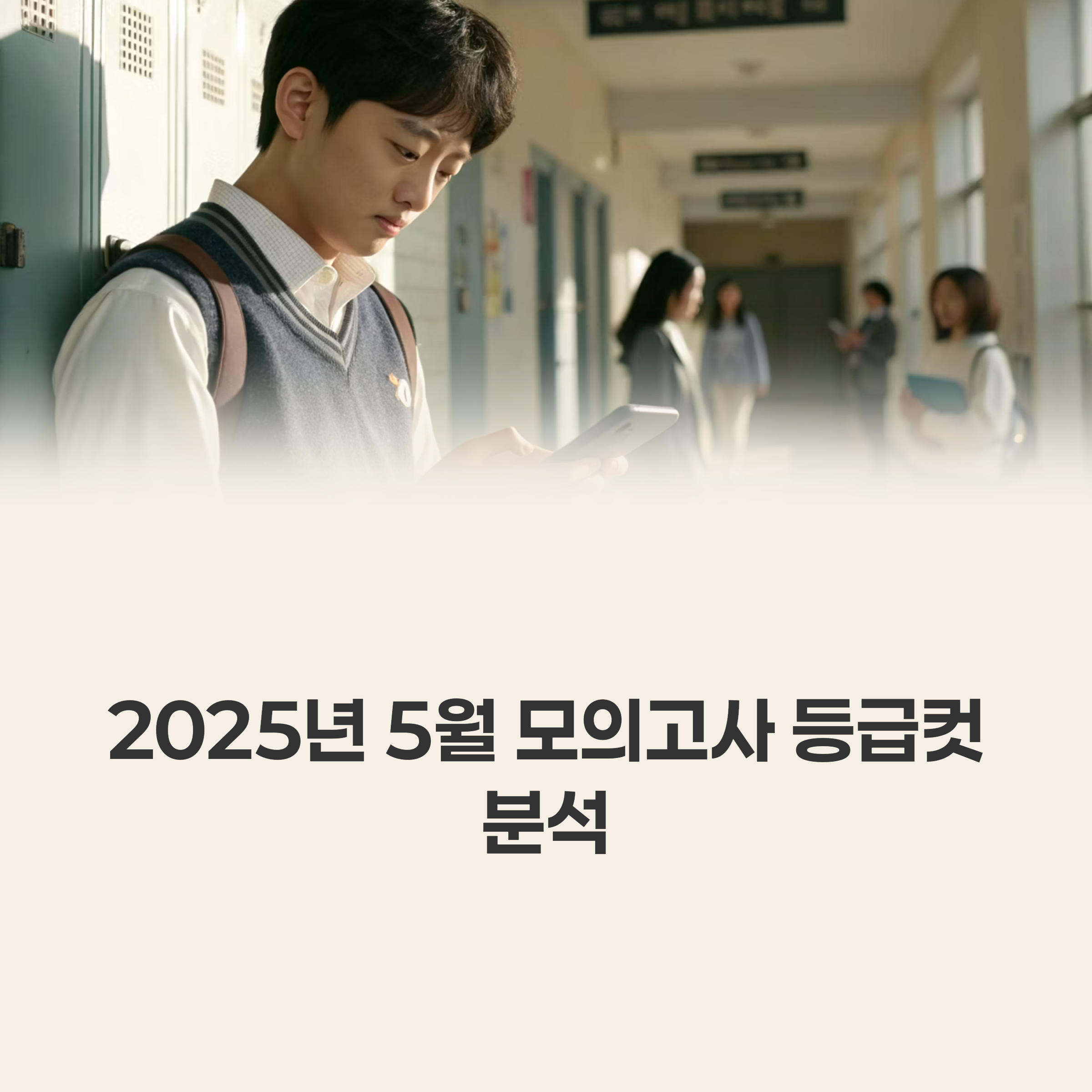 2025년 5월 모의고사 실시간 등급컷