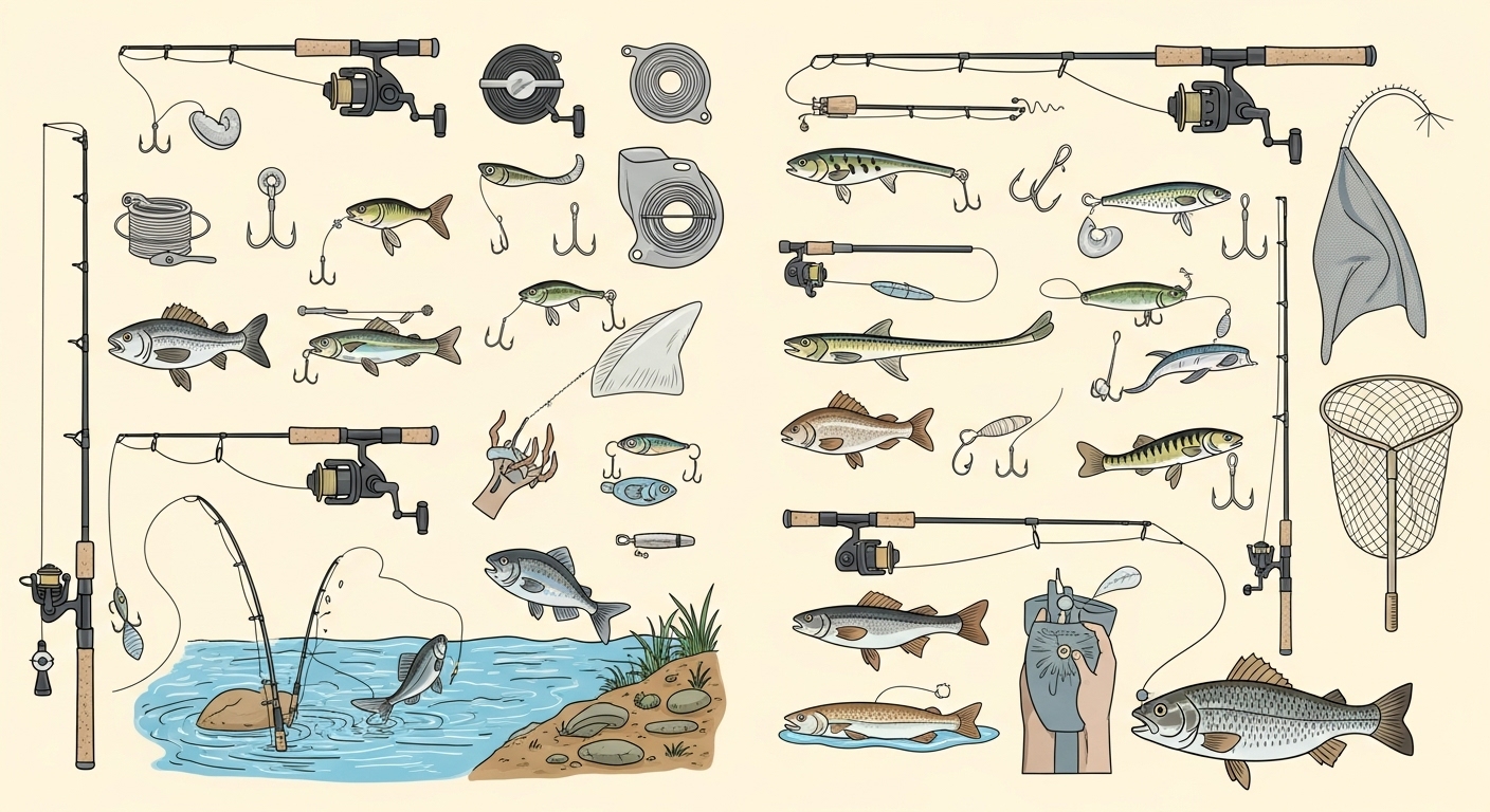 낚시 채비 종류 사진
