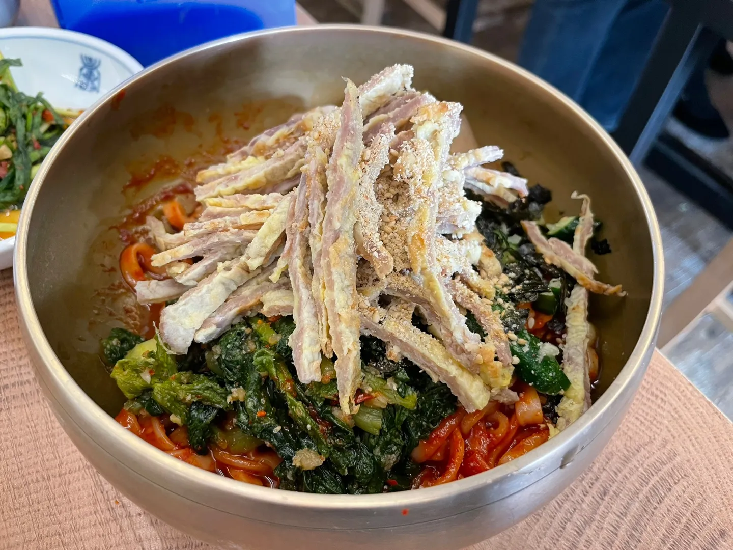 안국-깡통만두-비빔국수
