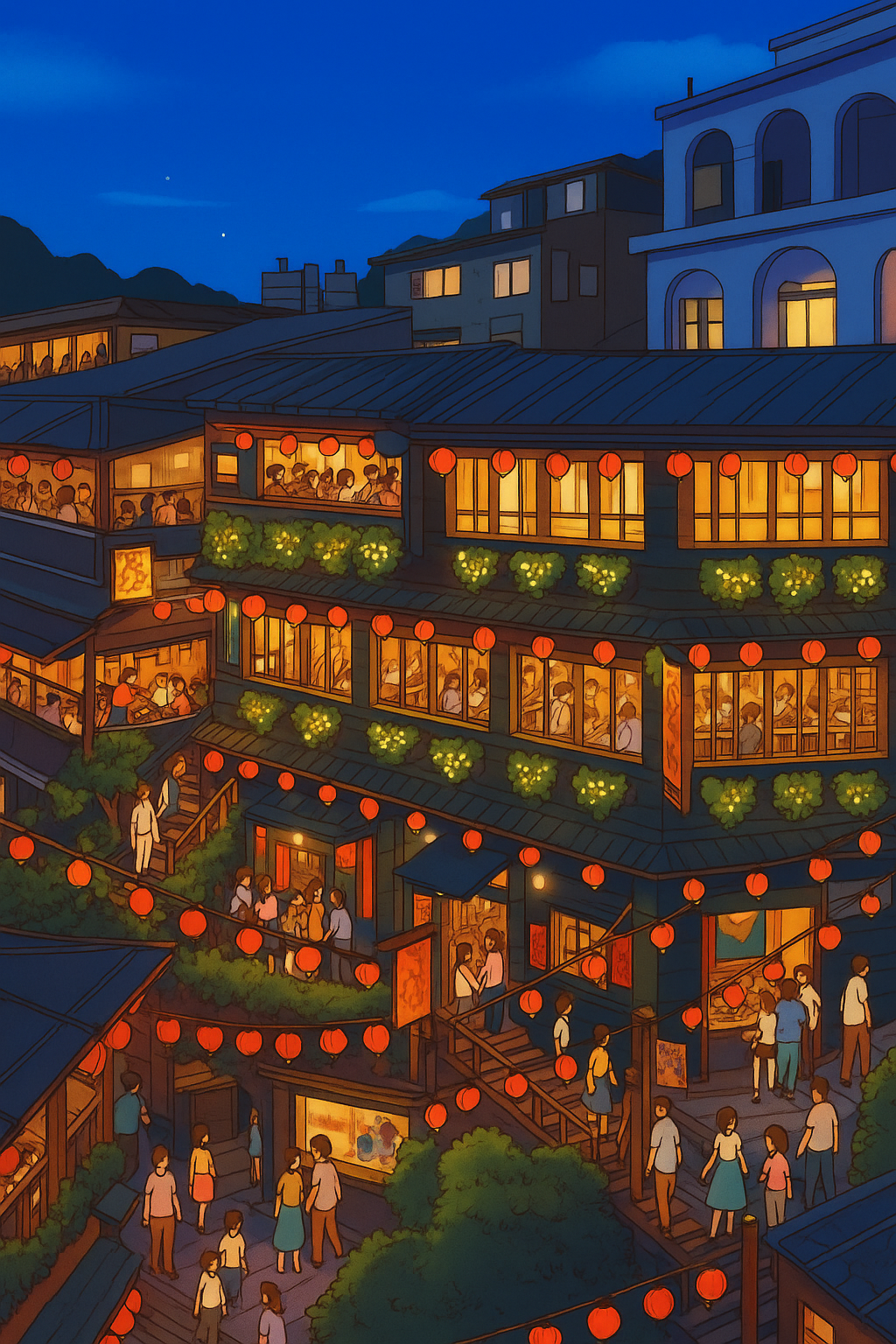 대만 타이베이 지우펀 그림