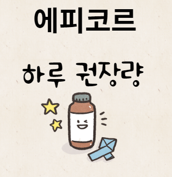 에피코르 하루 권장량