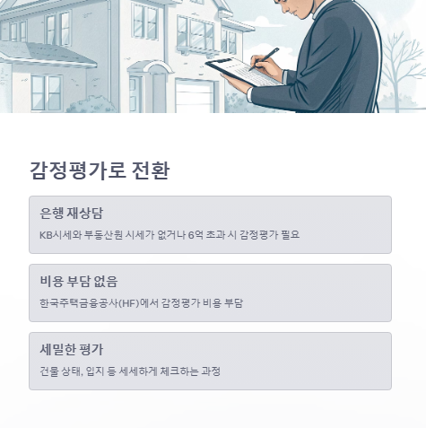 감정평가로 전환
