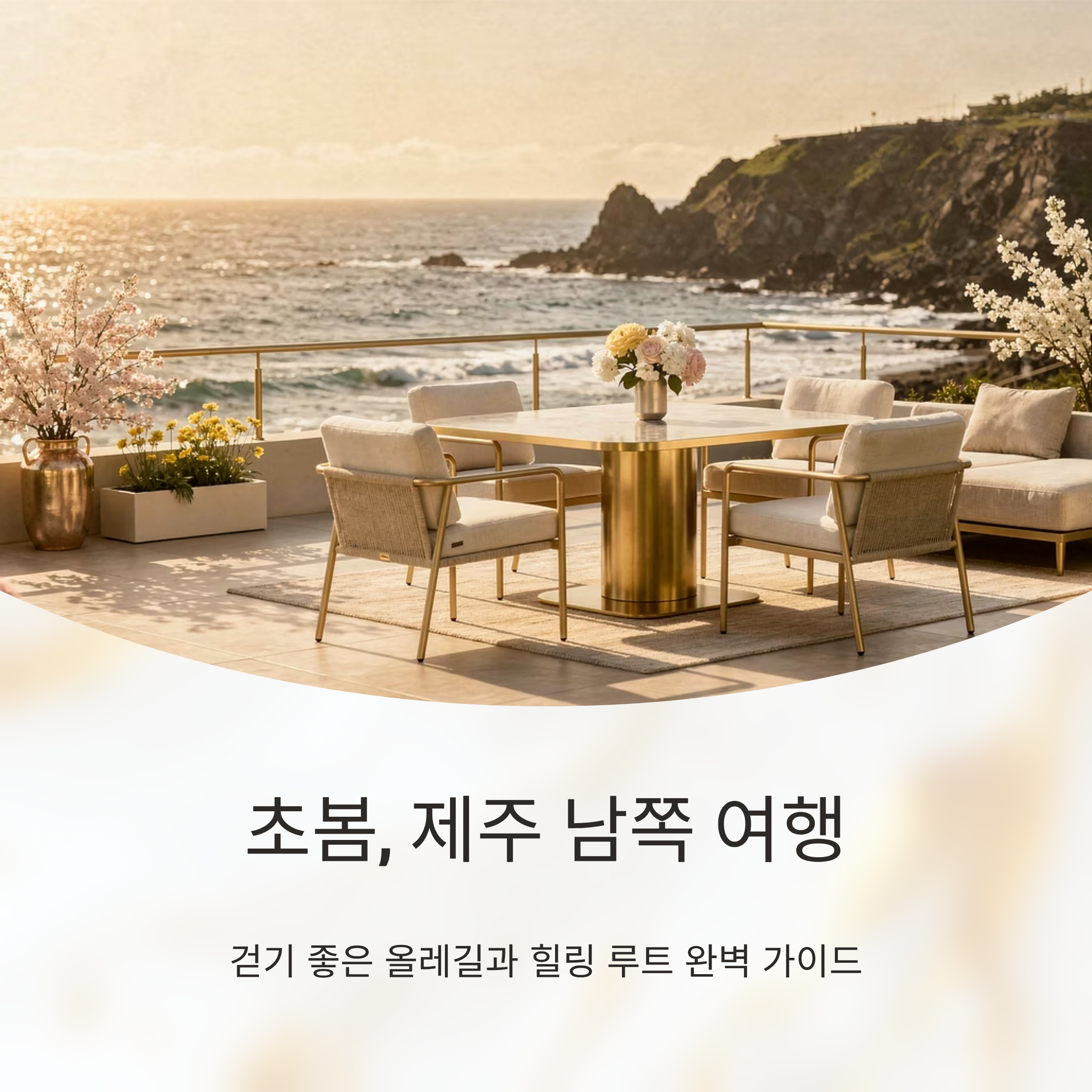 초봄, 제주 남쪽 여행 루트와 걷기 좋은 둘레길 추천