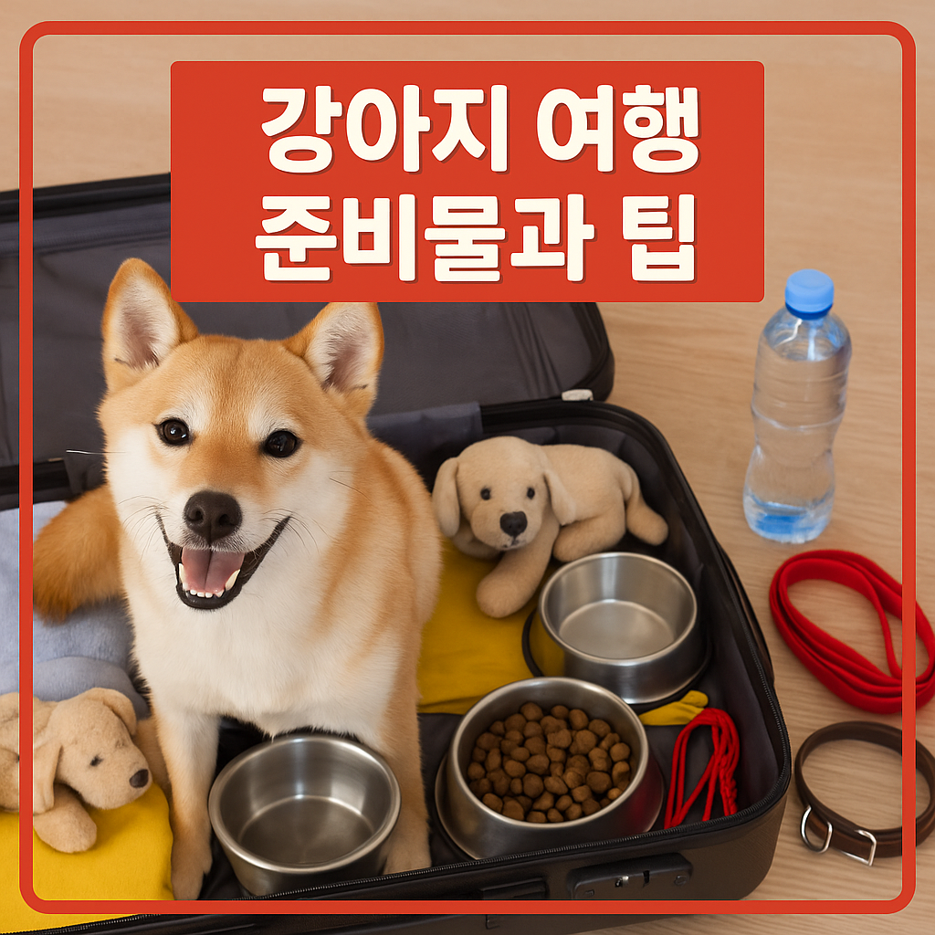 강아지 여행 준비물과 팁