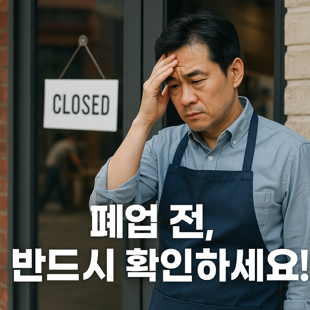 자영업 폐업 정부 지원 정책