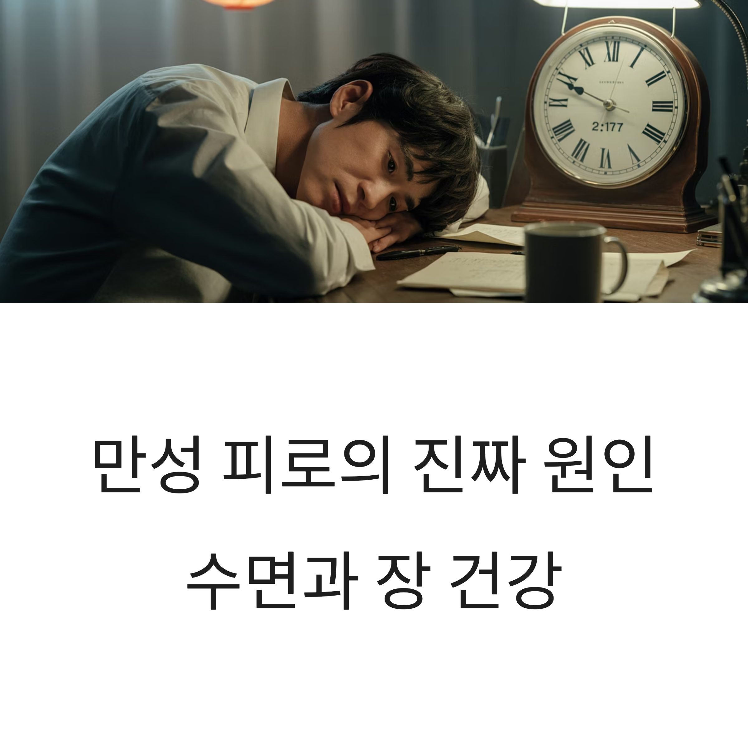 피로가 계속된다면? 수면과 장 건강이 해답이다