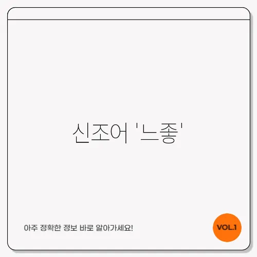 신조어 '느좋', 발음 [느조]와 [느좃]의 차이점