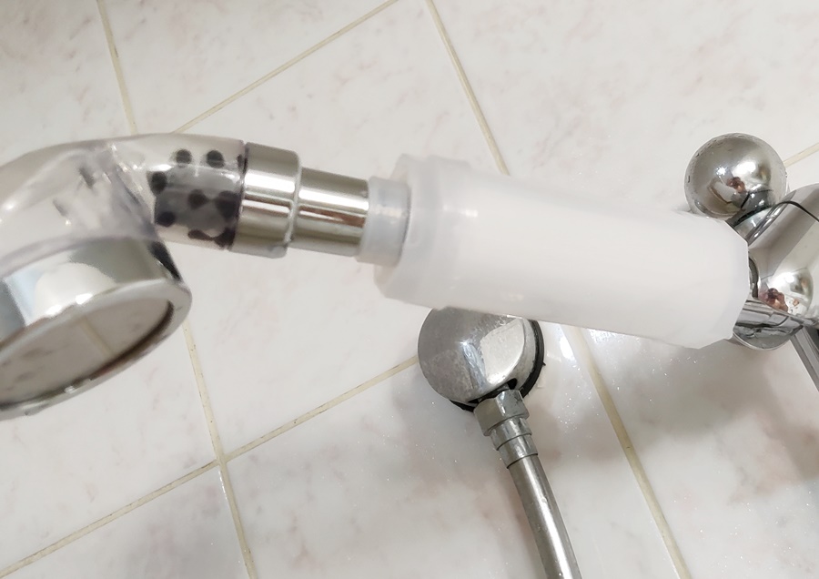 4일동안 샤워기 필터변화! 기간이 짧아서인지 딱히 없음