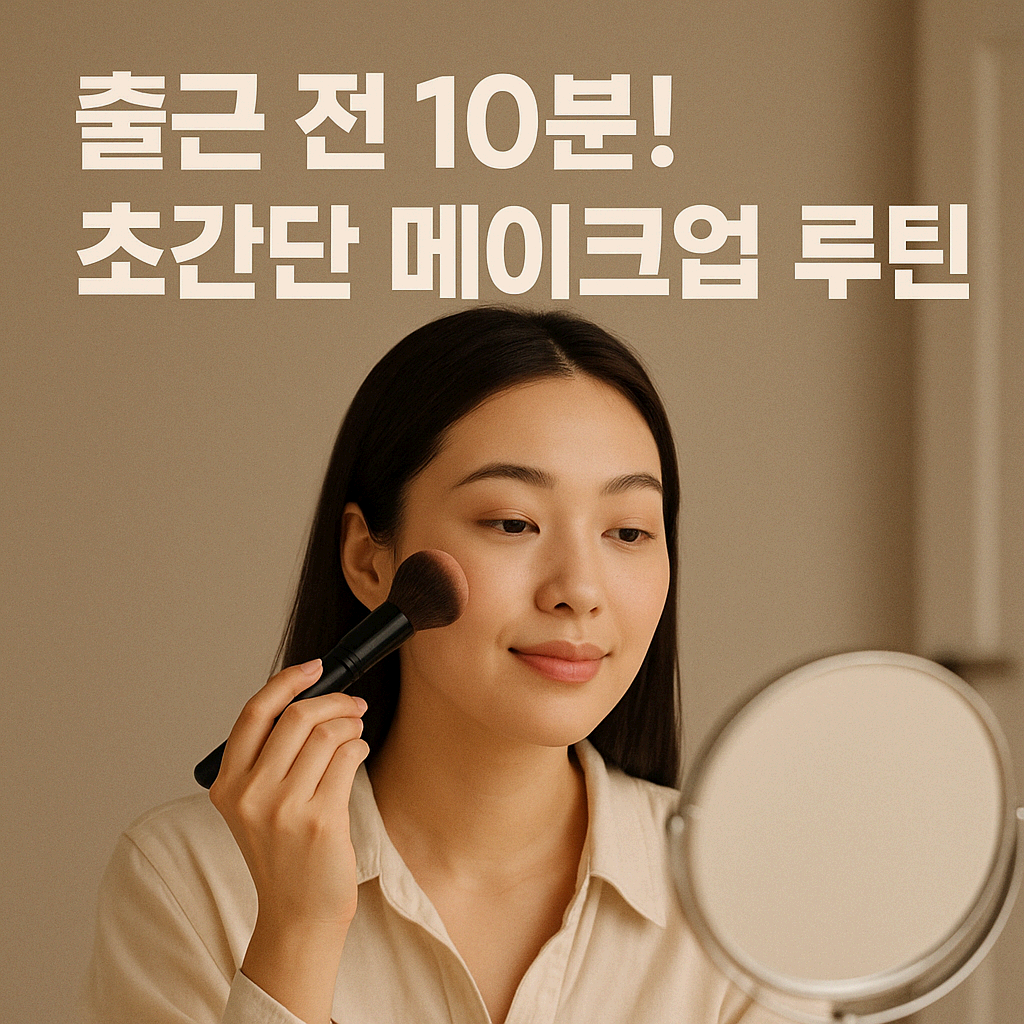 출근 전 10분! 초간단 메이크업 루틴